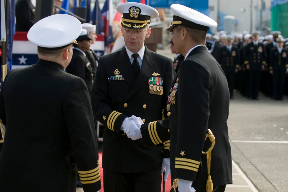 USS Lassen change of command ceremony