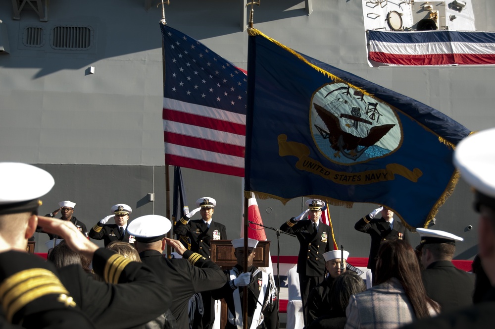 USS Lassen change of command ceremony