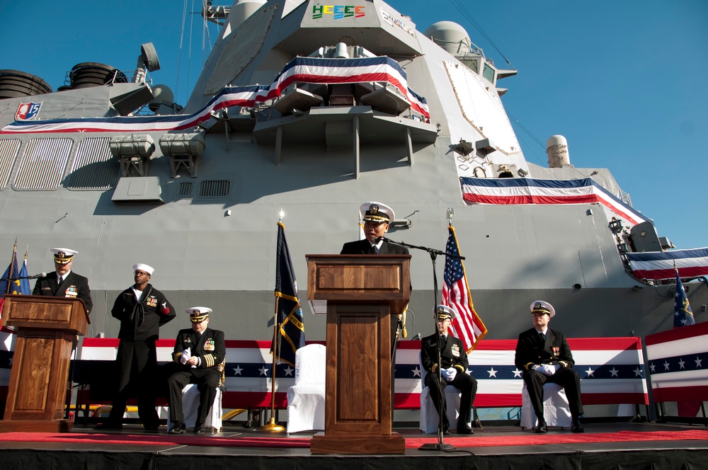 USS Lassen change of command ceremony