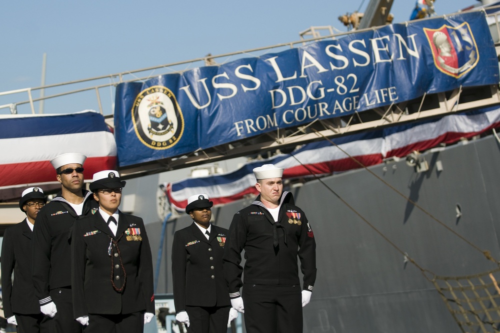 USS Lassen change of command ceremony