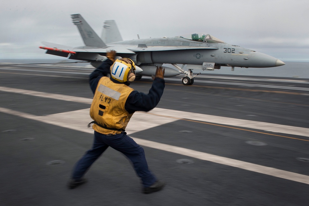 USS Carl Vinson action