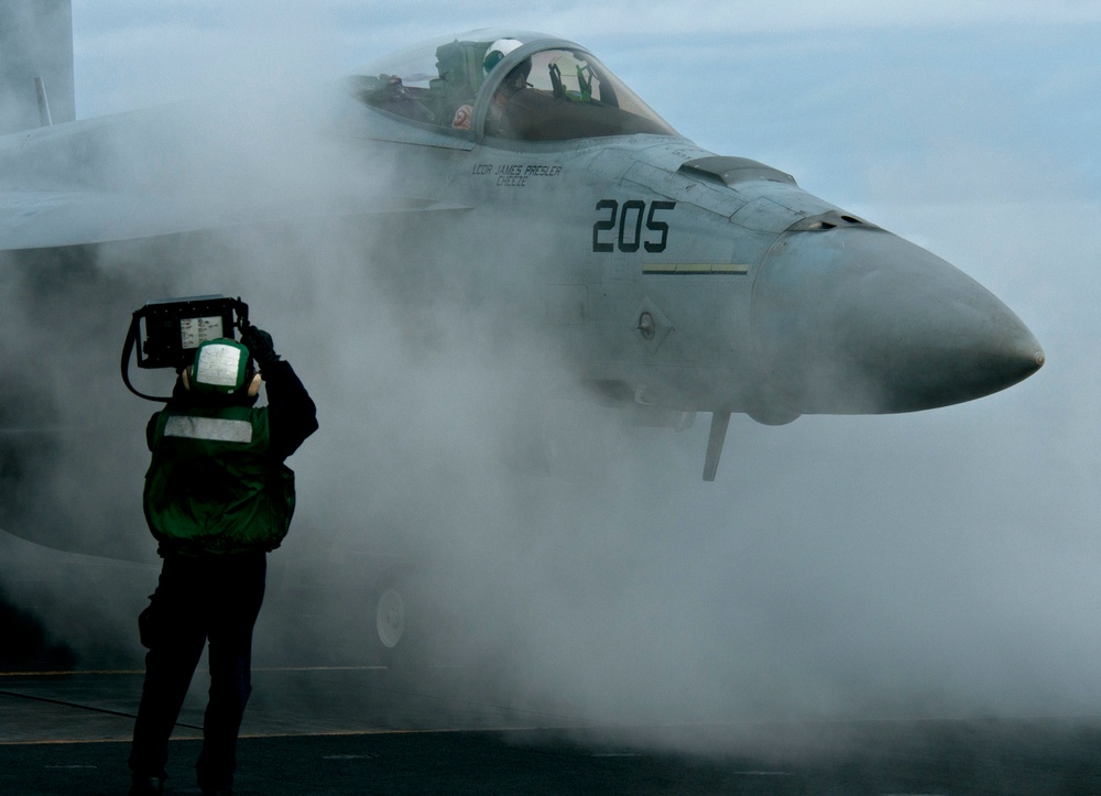 USS Carl Vinson action