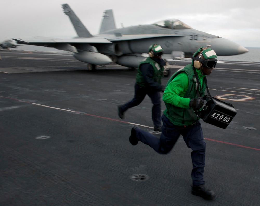 USS Carl Vinson action