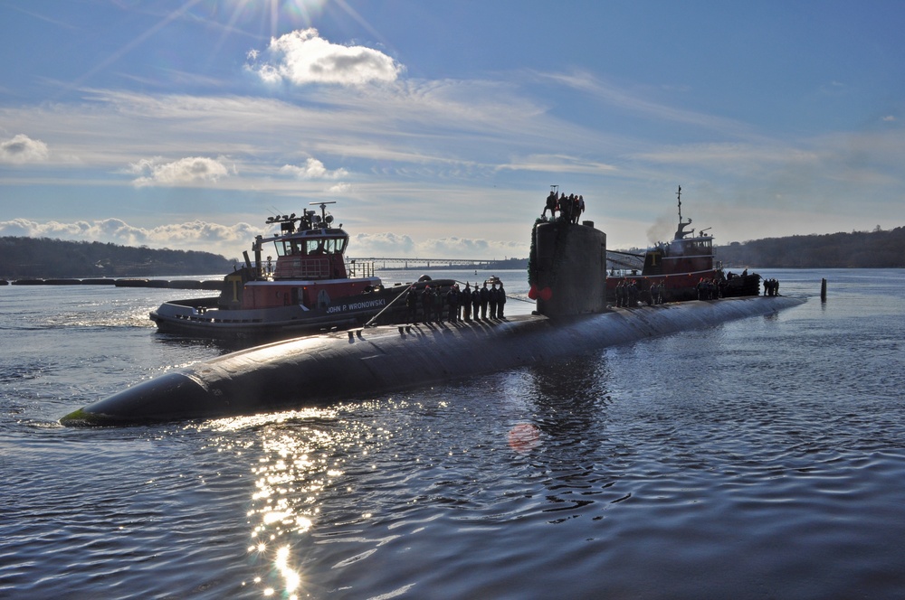 USS Alexandria in Groton