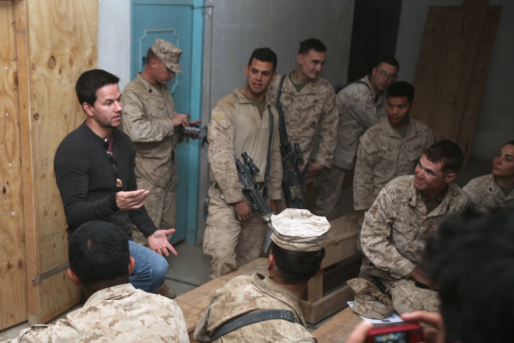 Mark Wahlberg visits Helmand province