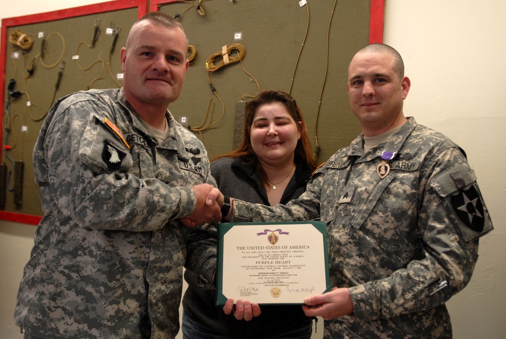 4-2 SBCT Soldier receives Purple Heart