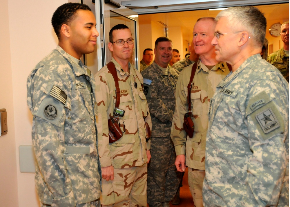 Army Chief of Staff, Gen. George W. Casey visit medical center at Kandahar