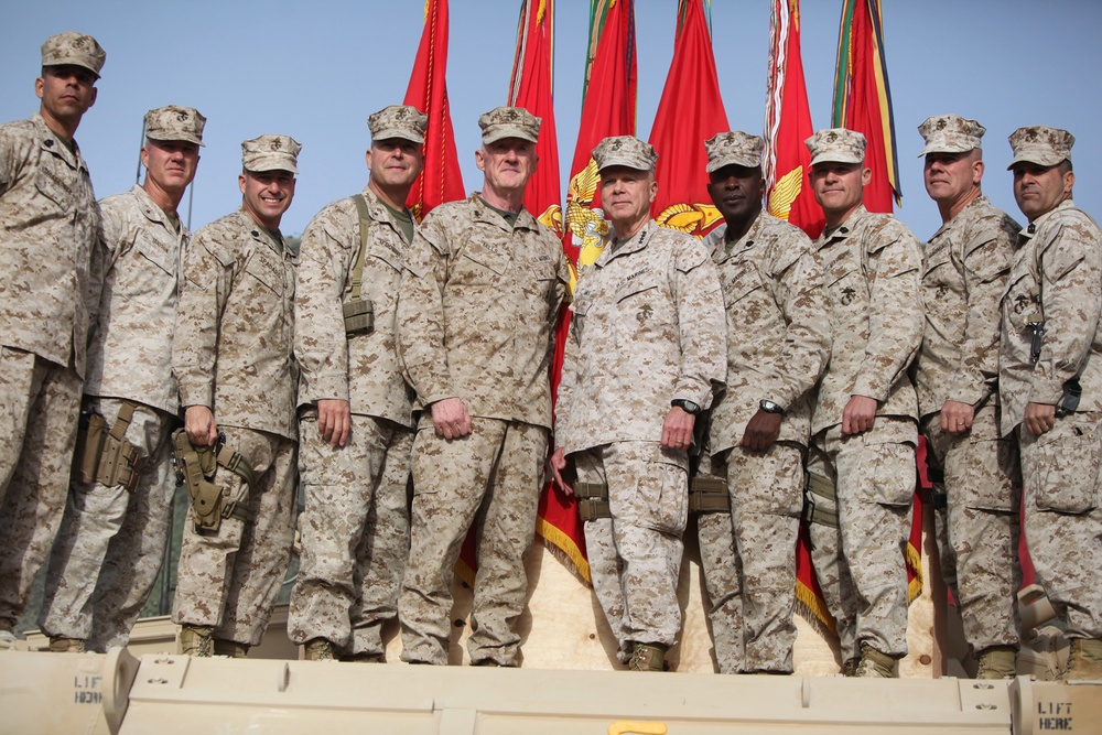 Marine Corps top leadership visits Camp Leatherneck