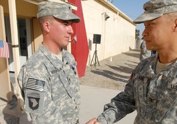 Casey awards Leader Rakkasan Soldier Silver Star for combat heroism