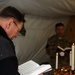 Petraeus visits TF Patriot, attends candlelight service