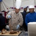 1st Marine Logistics Group (Forward) officers and senior enlisted servce Christmas dinner