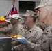 1st Marine Logistics Group (Forward) officers and senior enlisted serve Christmas feast