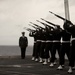 Sailors perform burial-at-sea ceremony