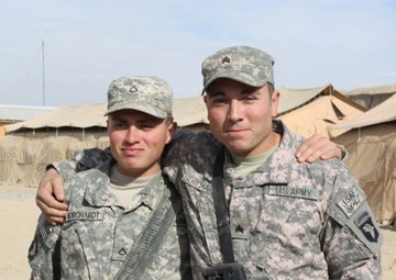 Brothers serve in Afghanistan, meet on Christmas Eve