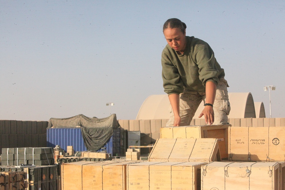 Marines provide ammunition for warfighters in Afghanistan