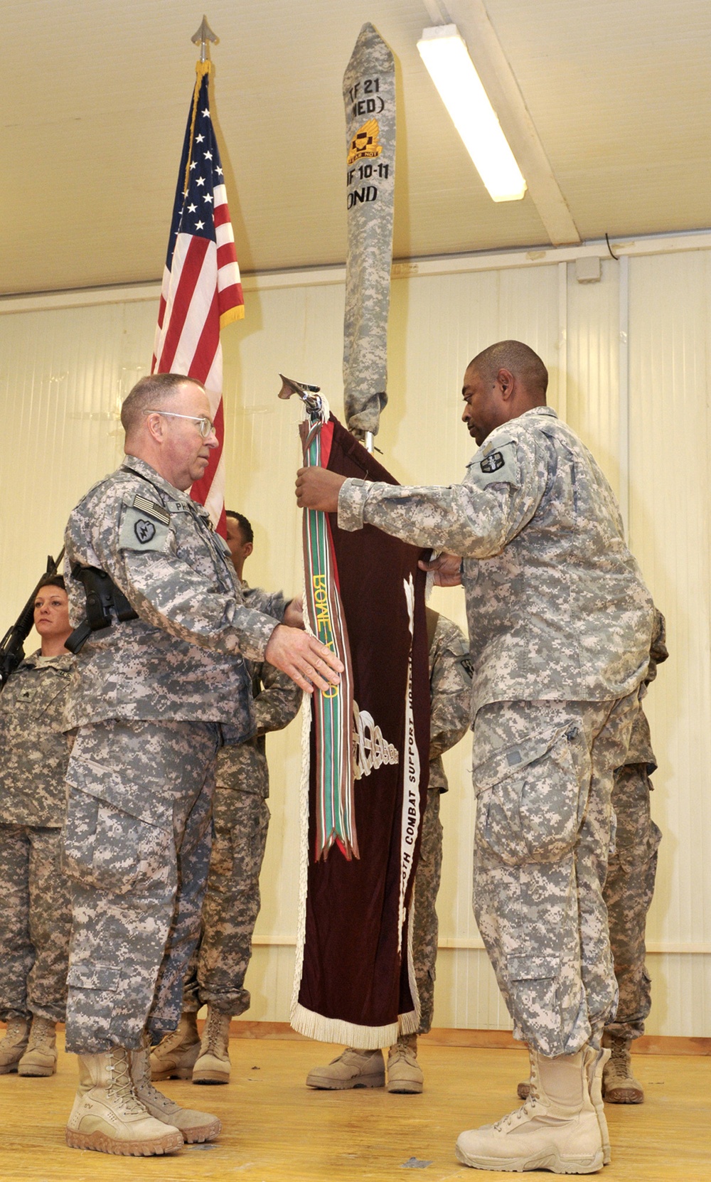 The Uncasing of the 256th CSH Colors