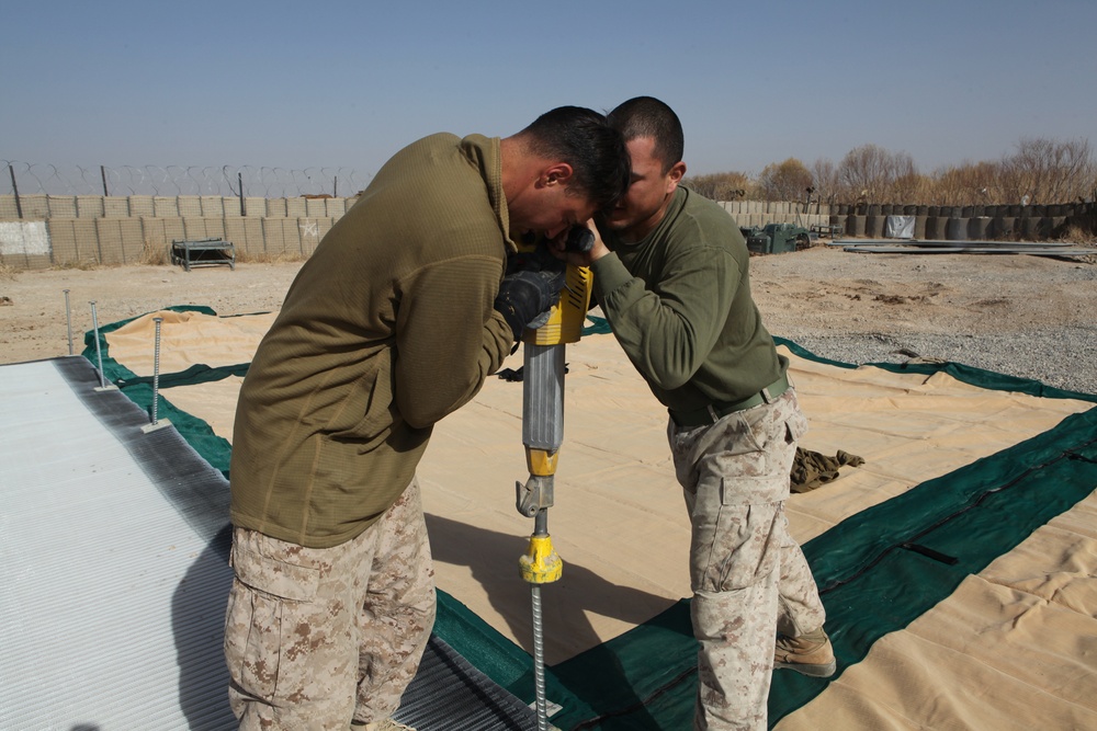 MWSS-373 improve landing zones in Afghanistan