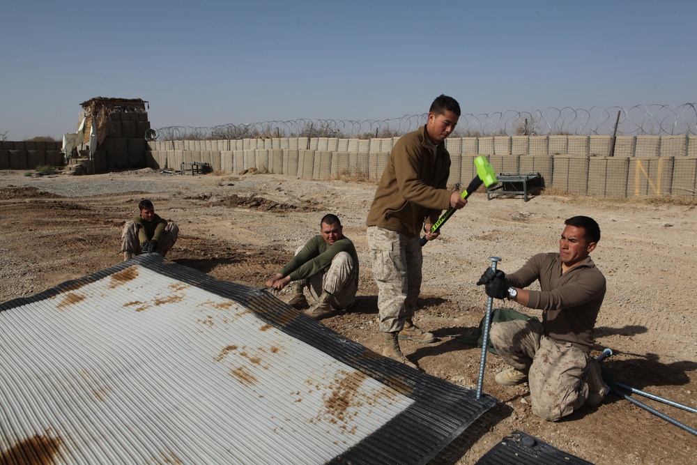 MWSS-373 improve landing zones in Afghanistan