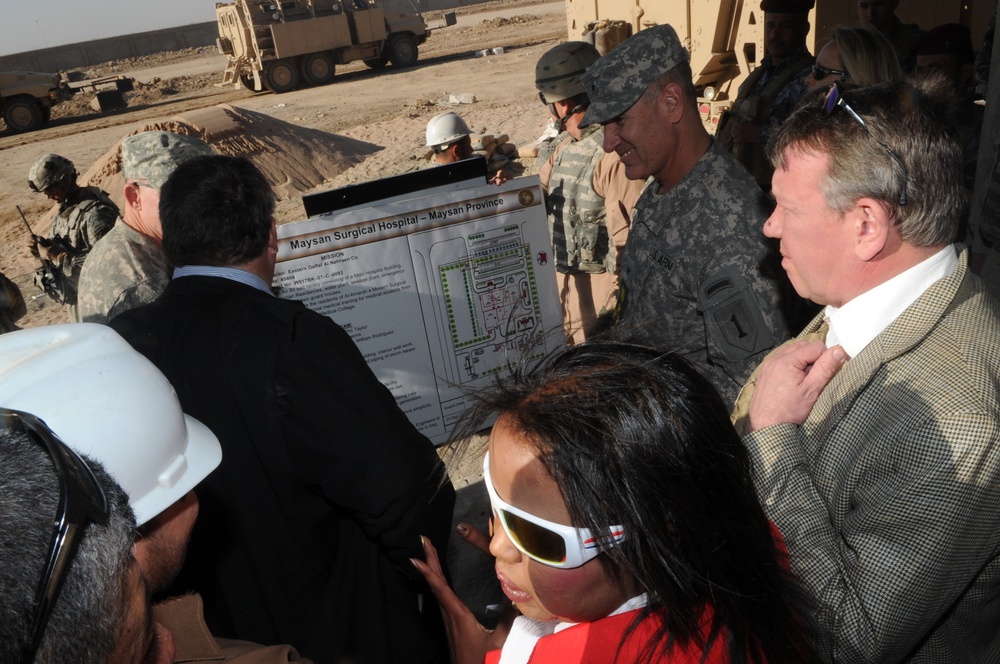 Brig. Gen. Dragon Visits Maysan Surgical Hospital