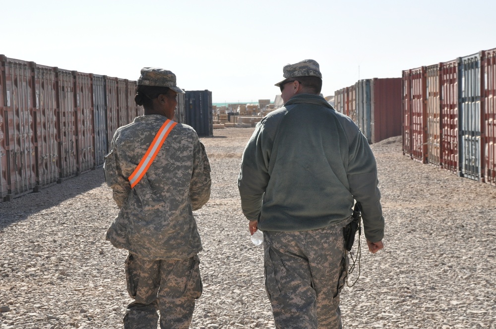 Joint Sustainment Command – Afghanistan Staff Conduct Battlefield Circulation Visit with 529th Combat Sustainment Support Battalion