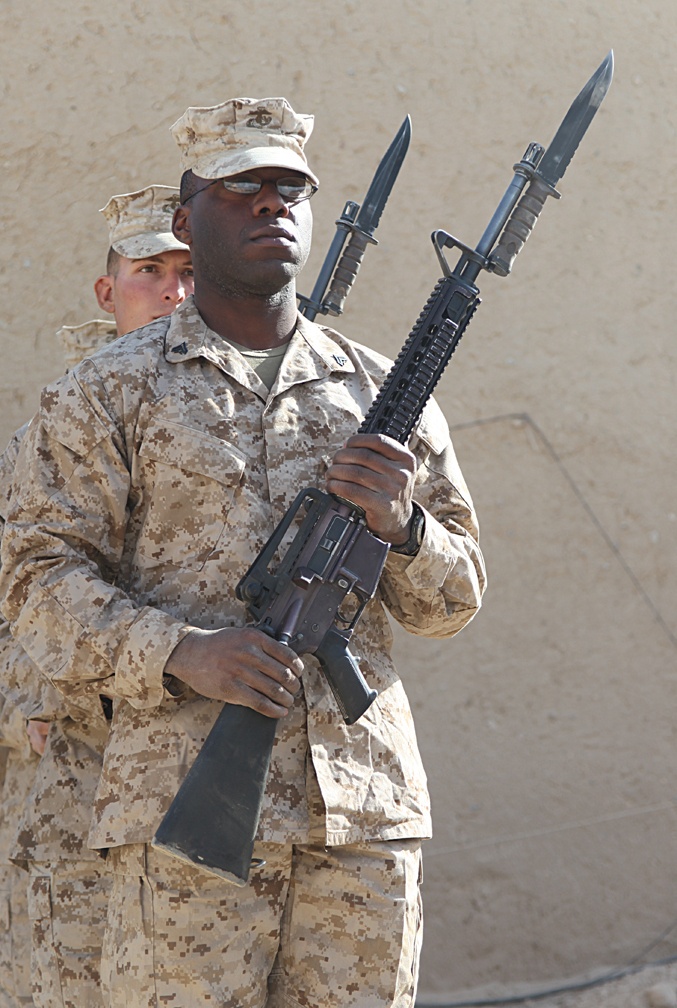 3rd Battalion, 5th Marine Regiment honor fallen Marine