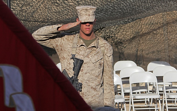 3rd Battalion, 5th Marine Regiment honor fallen Marine