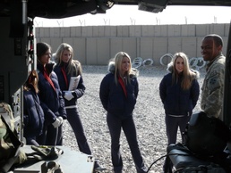Patriots cheerleaders tour northern Afghanistan