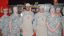 'Lifeline' soldiers prepare a holiday feast