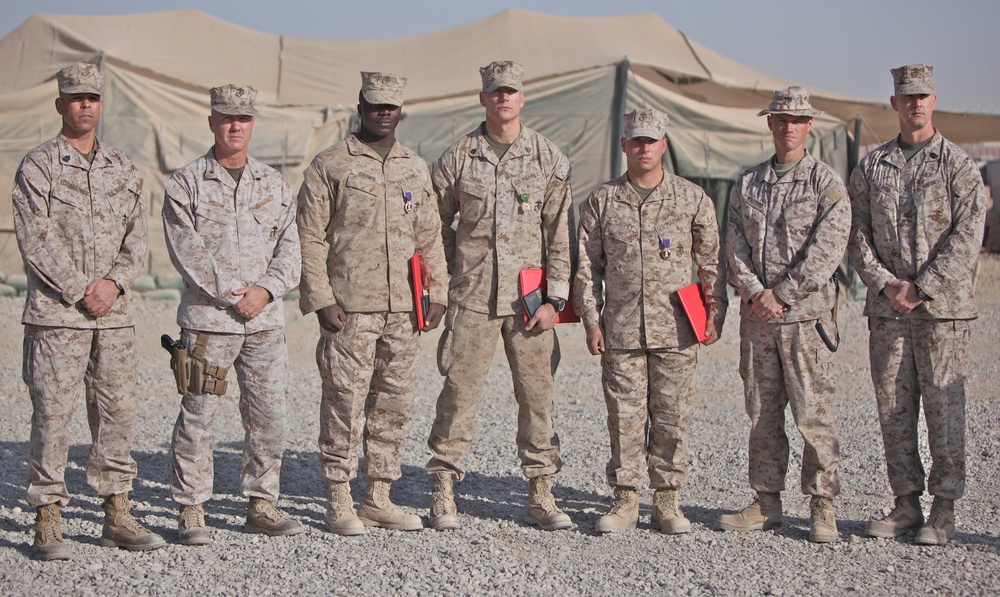 Marines recognized in Afghanistan for dedication, sacrfice