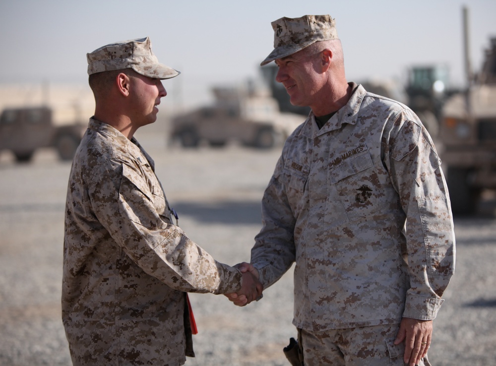 Marines recognized in Afghanistan for dedication, sacrifice