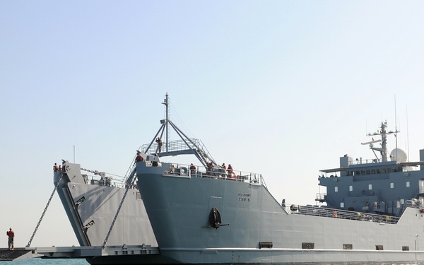 USS Carter Hall Stern Gate Transfer
