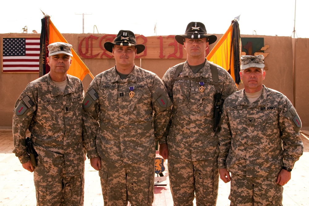 Army scout pilots receive Purple Hearts in Iraq
