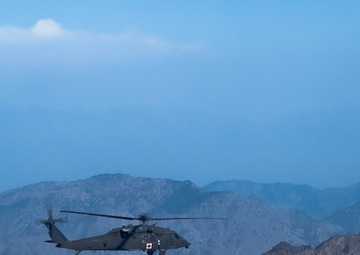 UH-60 Black Hawk on a Patient Transfer Mission