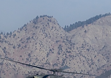 UH-60 Black Hawk on a Patient Transfer Mission