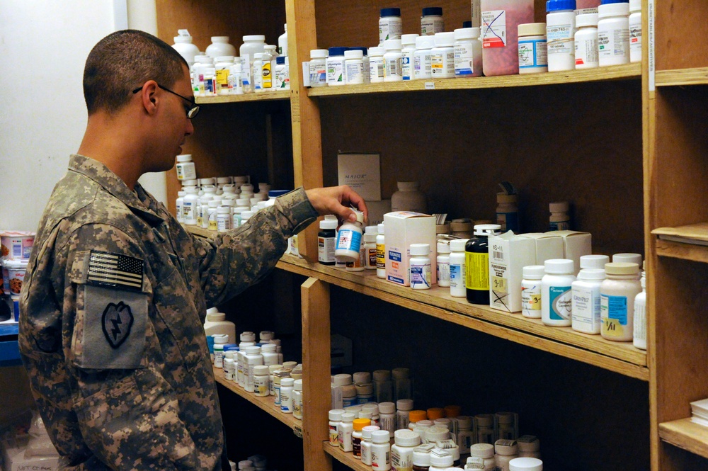 Troop Medical Clinic in FOB Warhorse