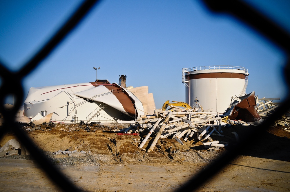 JP-8 Fuel tank demolition