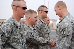 Task Force 201 Soldiers Don Combat Patch