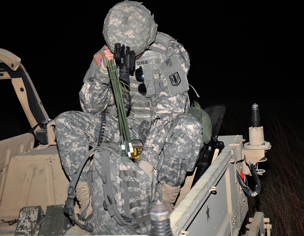 Lights outs; night vision only