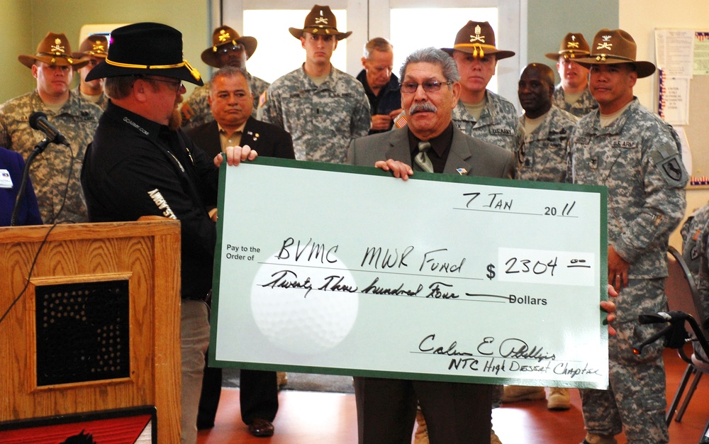 Soldiers march through Barstow to Veterans Home