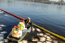 Clean up of oil products continues following N.C. marina fire