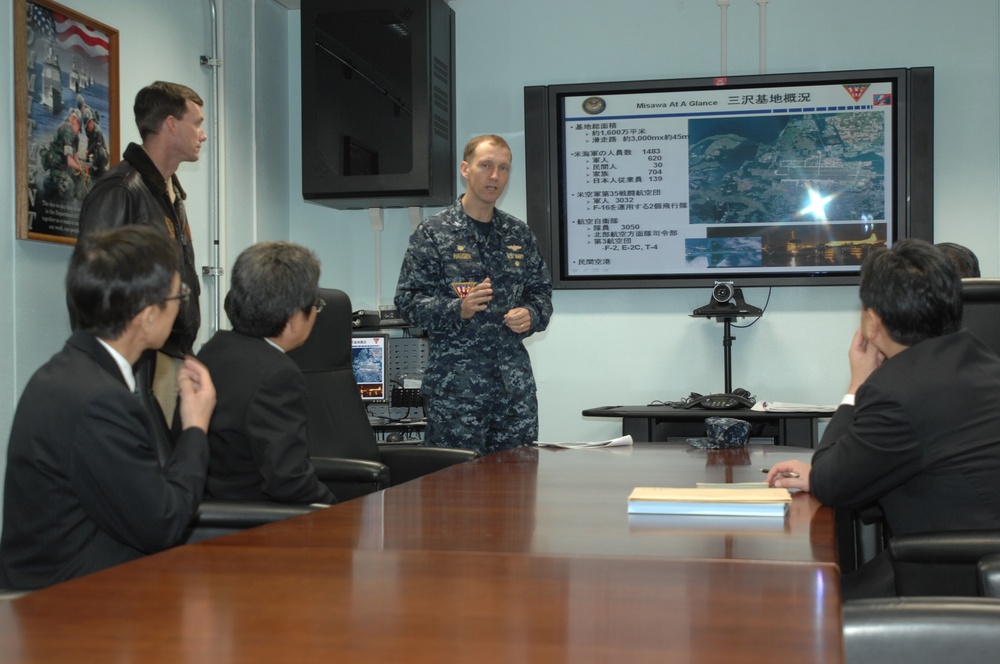 NAF Misawa Hosts South Kanto Defense Bureau Tour