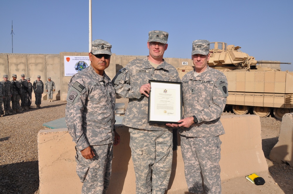 25th Inf. Div. command team promotes USD-C armor battalion Soldier