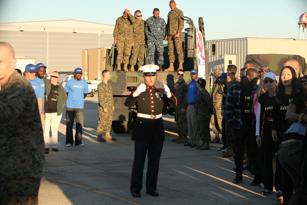 Fat Albert Drops Toys For Tots