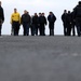 USS Ronald Reagan sailors keep deck clean