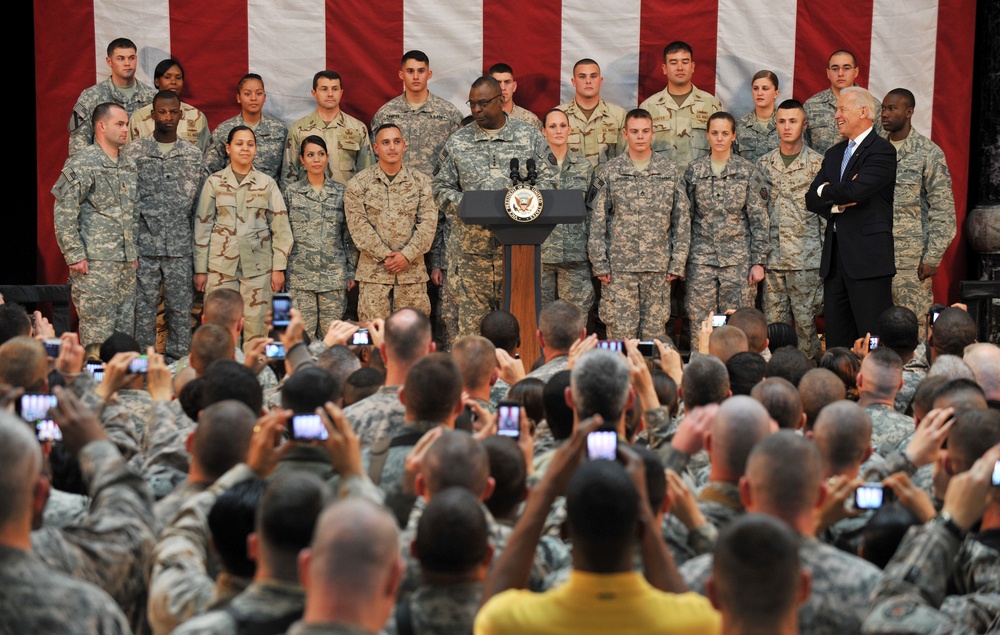 Vice president visits service members in Iraq
