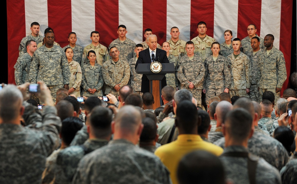 Vice president visits service members in Iraq