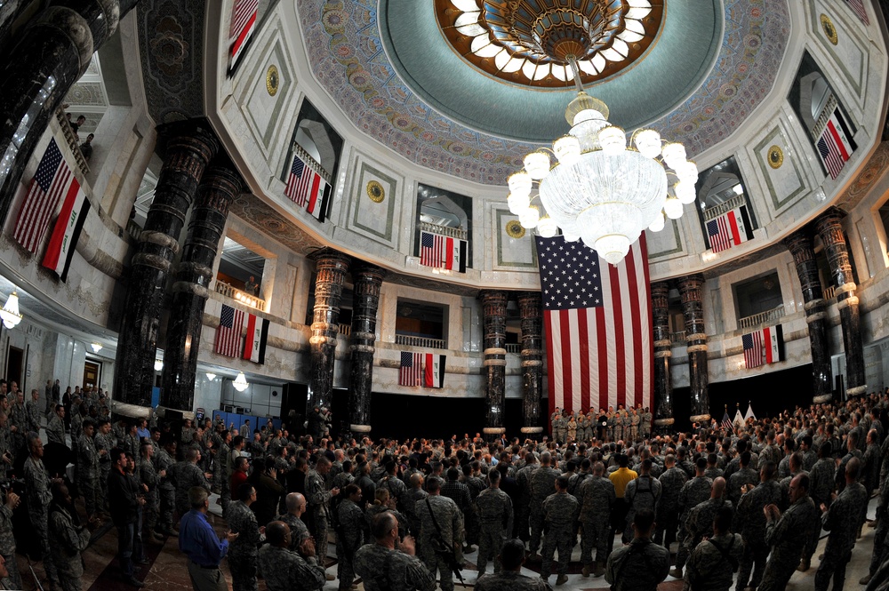 Vice president visits service members in Iraq