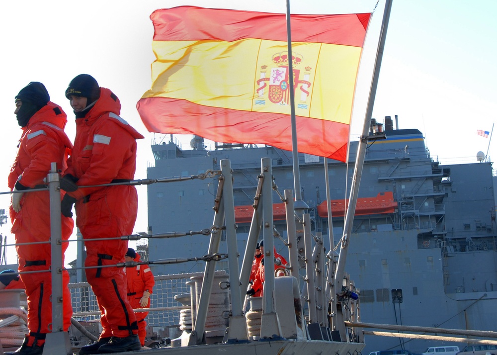 SPS Almirante Juan De Borbon Arrives in Norfolk