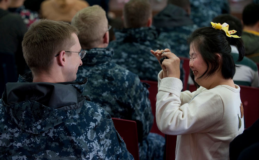 USS Stockdale Sailors' Community Service in Chinhae