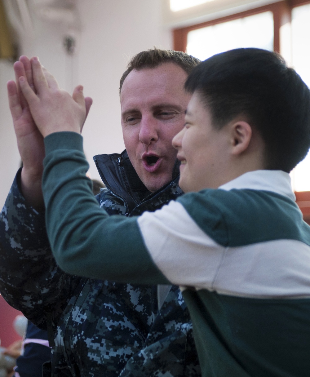 USS Stockdale Sailors' Community Service in Chinhae